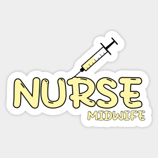 Nurse Midwife Yellow Sticker